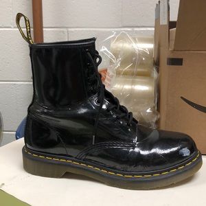 Glossy used Doc Martens